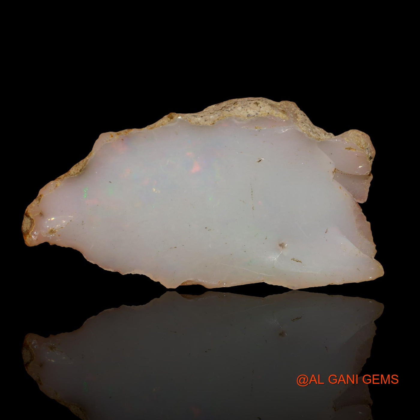 7.90 Cts Natural Ethiopian Fire Opal Loose Gemstone Fancy Rough 30x16x5 mm E-91