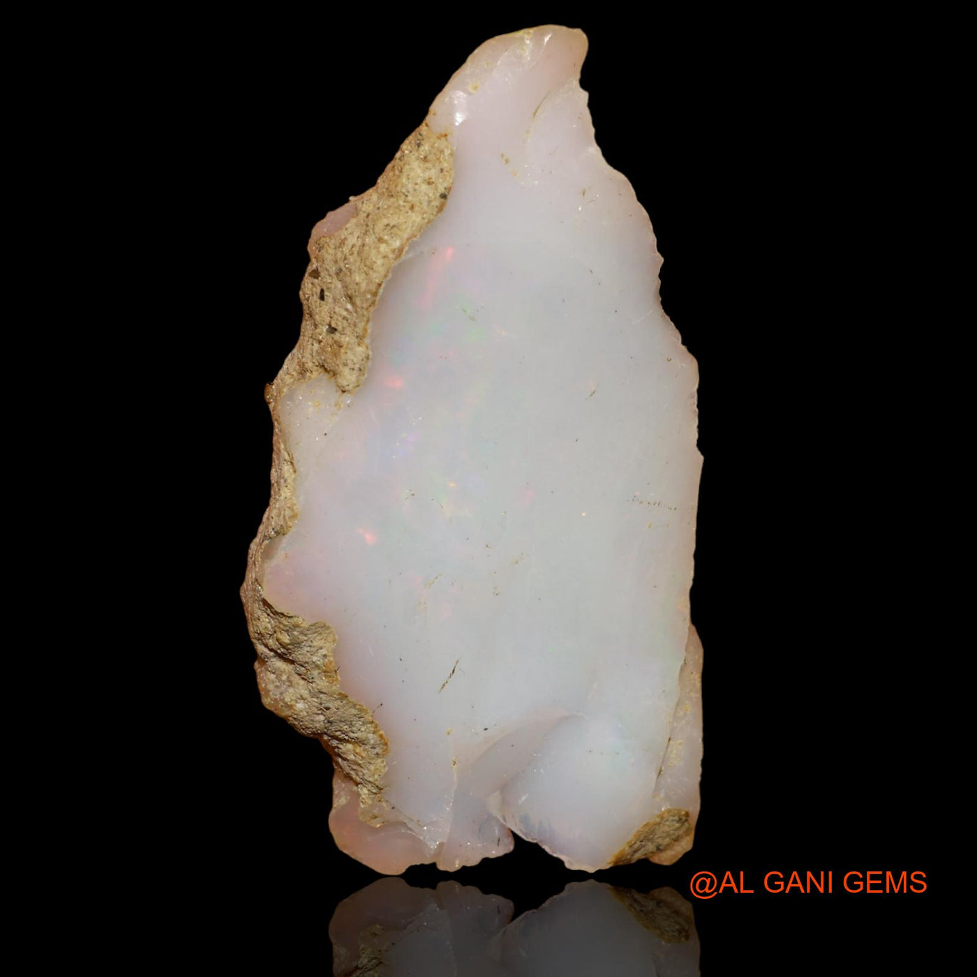 7.90 Cts Natural Ethiopian Fire Opal Loose Gemstone Fancy Rough 30x16x5 mm E-91