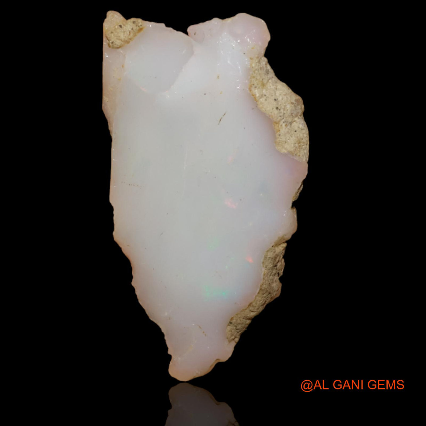 7.90 Cts Natural Ethiopian Fire Opal Loose Gemstone Fancy Rough 30x16x5 mm E-91