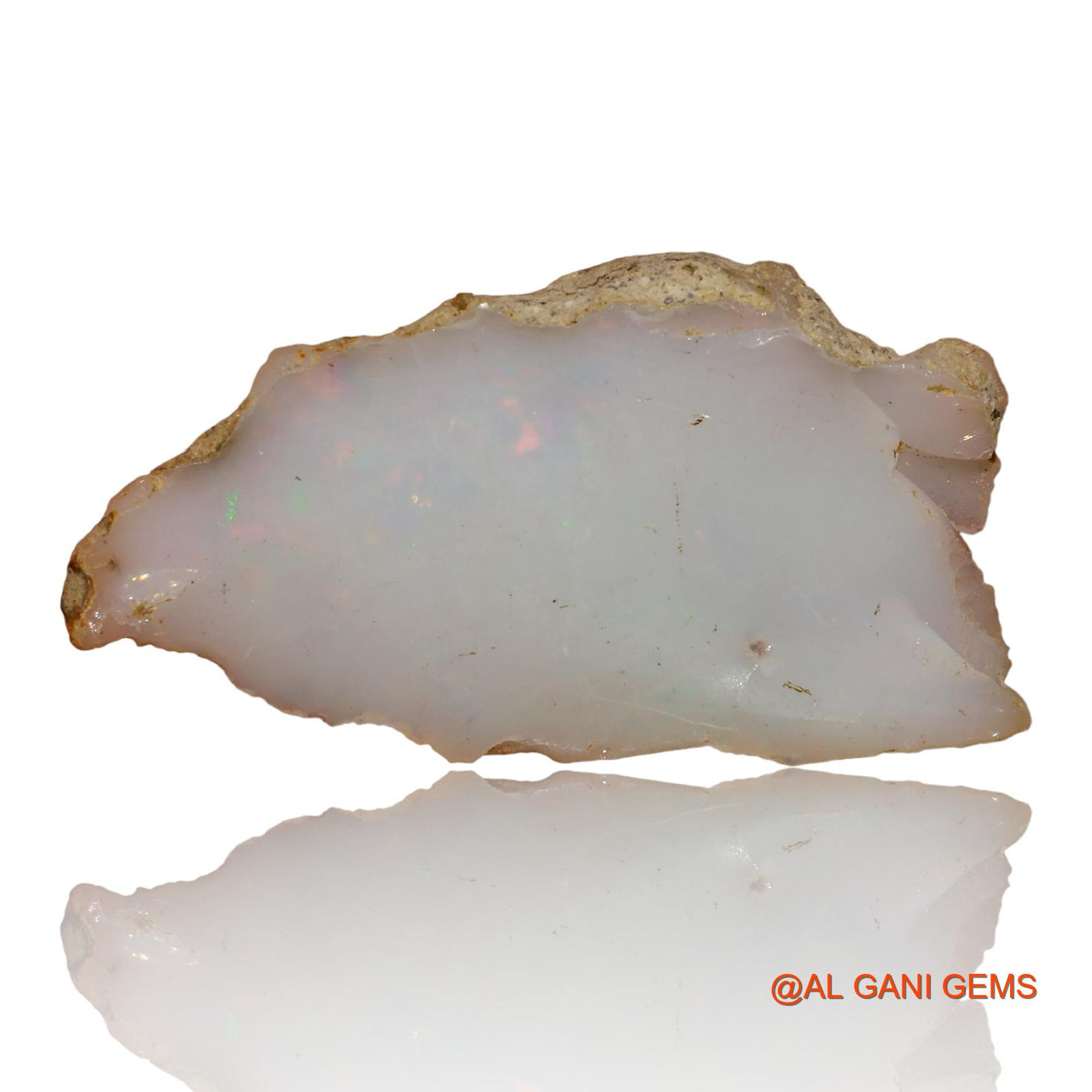7.90 Cts Natural Ethiopian Fire Opal Loose Gemstone Fancy Rough 30x16x5 mm E-91