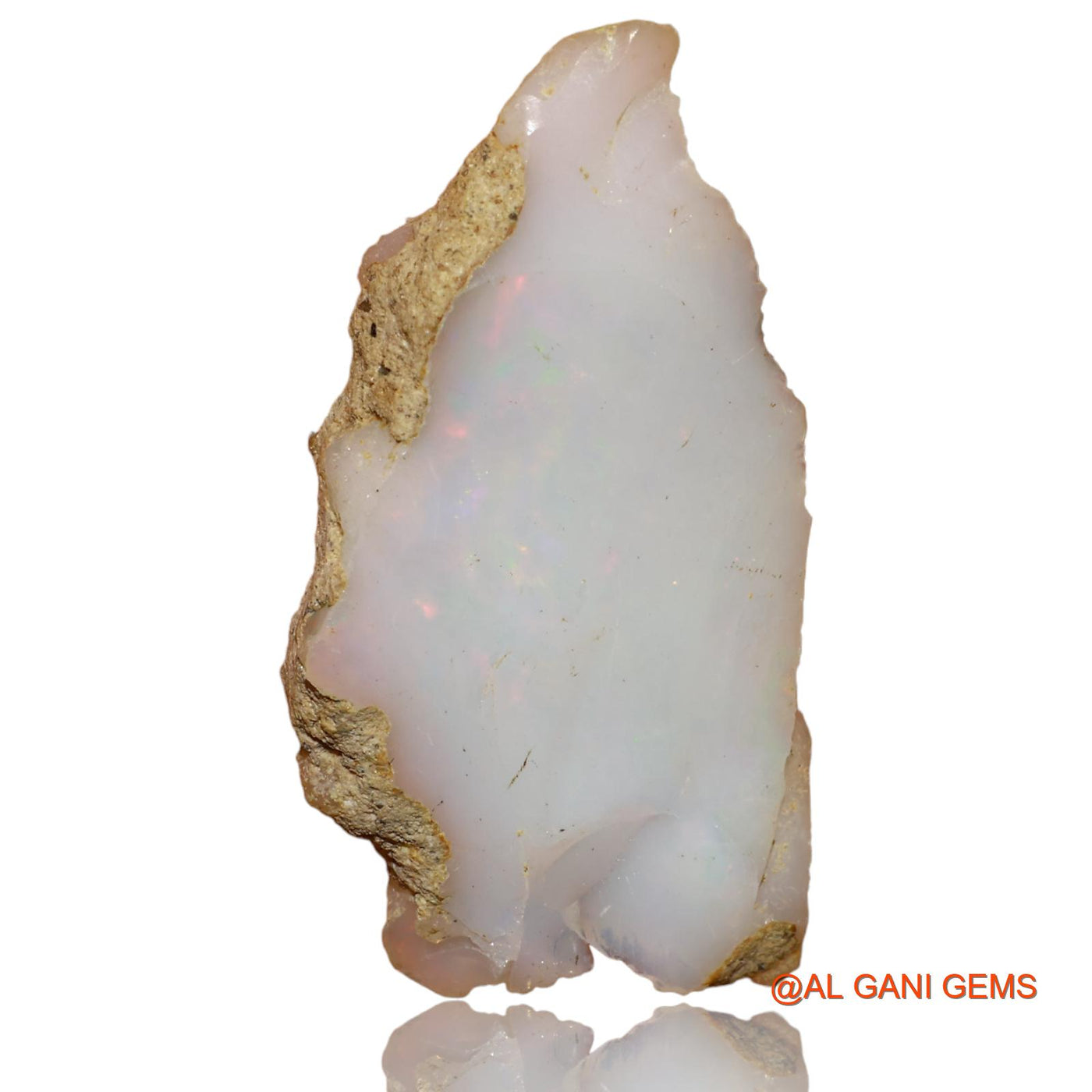 7.90 Cts Natural Ethiopian Fire Opal Loose Gemstone Fancy Rough 30x16x5 mm E-91