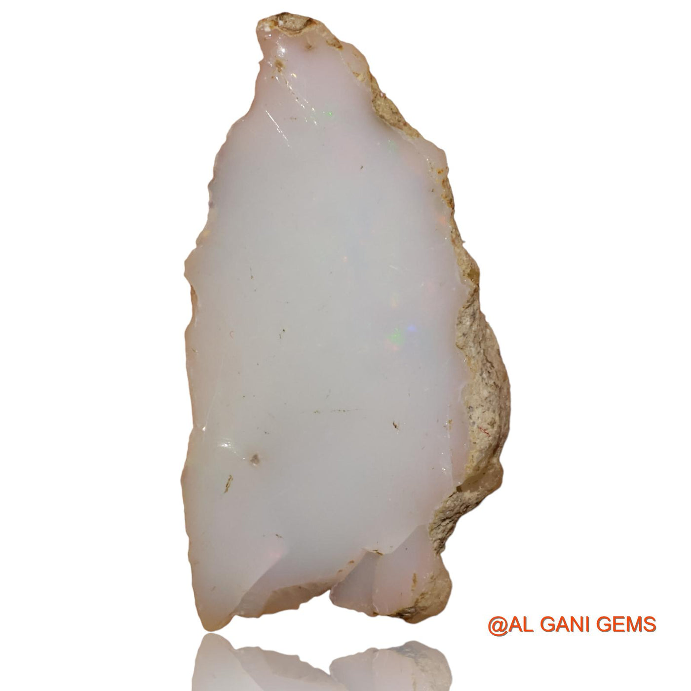 7.90 Cts Natural Ethiopian Fire Opal Loose Gemstone Fancy Rough 30x16x5 mm E-91