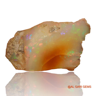 5.70 Cts Unheated Ethiopian Fire Opal Loose Gemstone Fancy Rough Natural 20x12x6 mm E-92