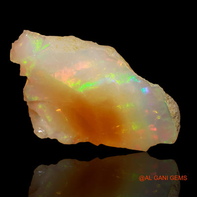 5.70 Cts Unheated Ethiopian Fire Opal Loose Gemstone Fancy Rough Natural 20x12x6 mm E-92