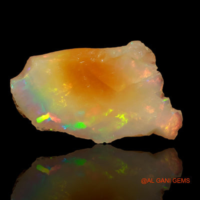 5.70 Cts Unheated Ethiopian Fire Opal Loose Gemstone Fancy Rough Natural 20x12x6 mm E-92
