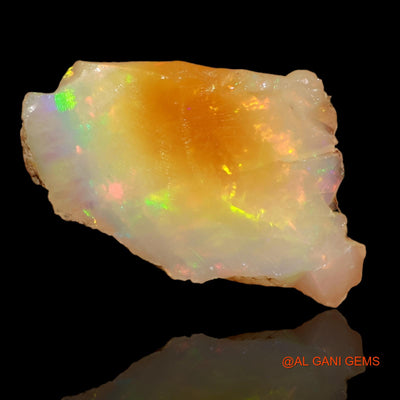 5.70 Cts Unheated Ethiopian Fire Opal Loose Gemstone Fancy Rough Natural 20x12x6 mm E-92