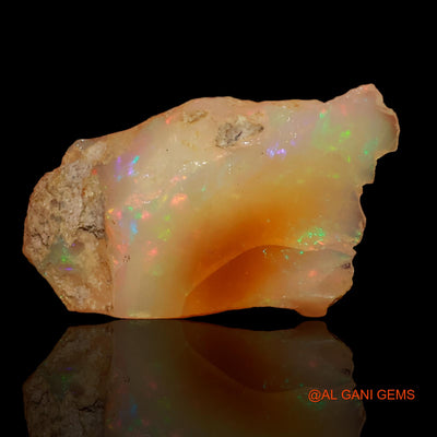 5.70 Cts Unheated Ethiopian Fire Opal Loose Gemstone Fancy Rough Natural 20x12x6 mm E-92