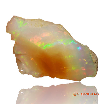 5.70 Cts Unheated Ethiopian Fire Opal Loose Gemstone Fancy Rough Natural 20x12x6 mm E-92
