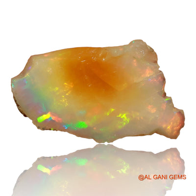 5.70 Cts Unheated Ethiopian Fire Opal Loose Gemstone Fancy Rough Natural 20x12x6 mm E-92