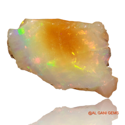 5.70 Cts Unheated Ethiopian Fire Opal Loose Gemstone Fancy Rough Natural 20x12x6 mm E-92