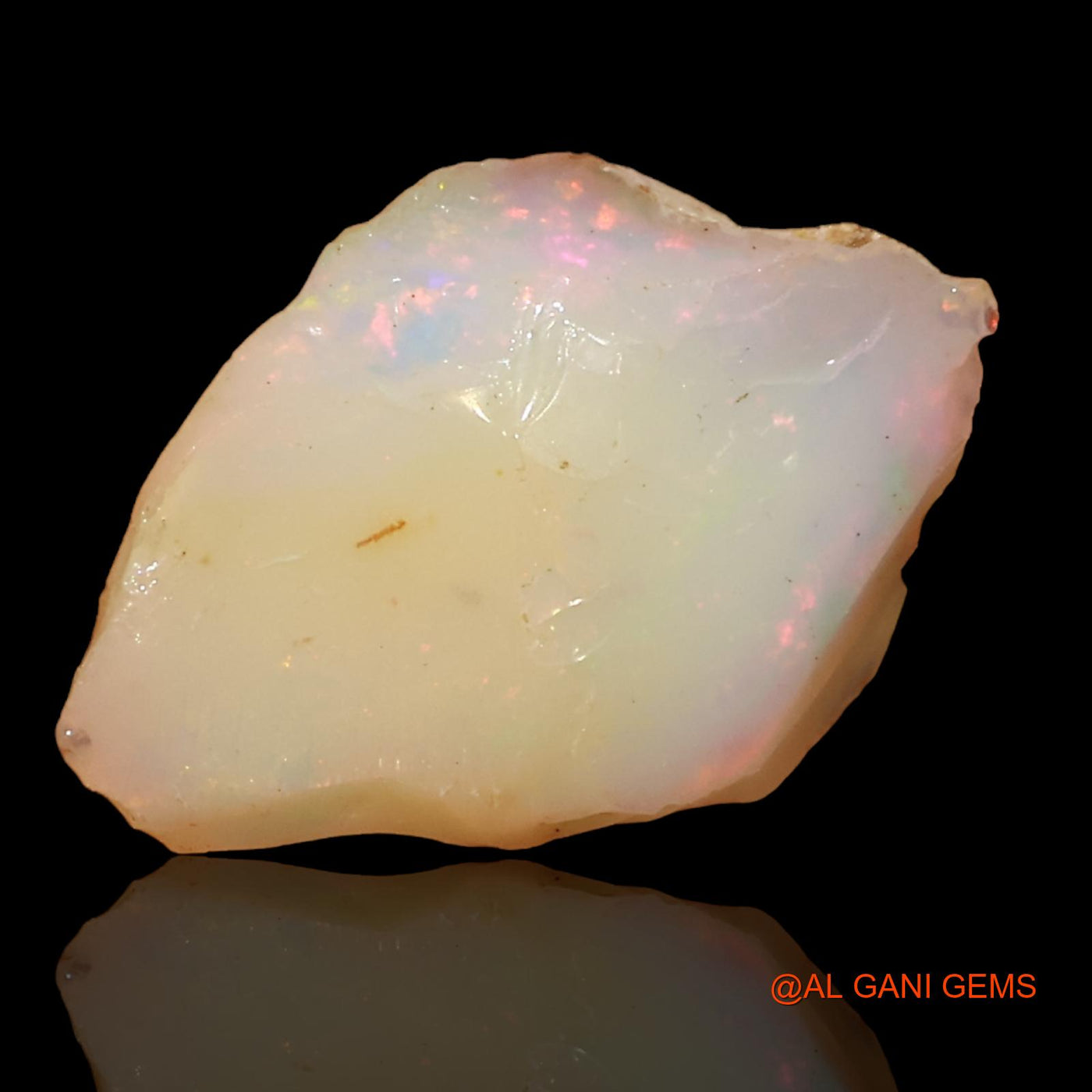6.50 Cts Natural Ethiopian Fire Opal Loose Gemstone Fancy Rough 20x13x7 mm E-93