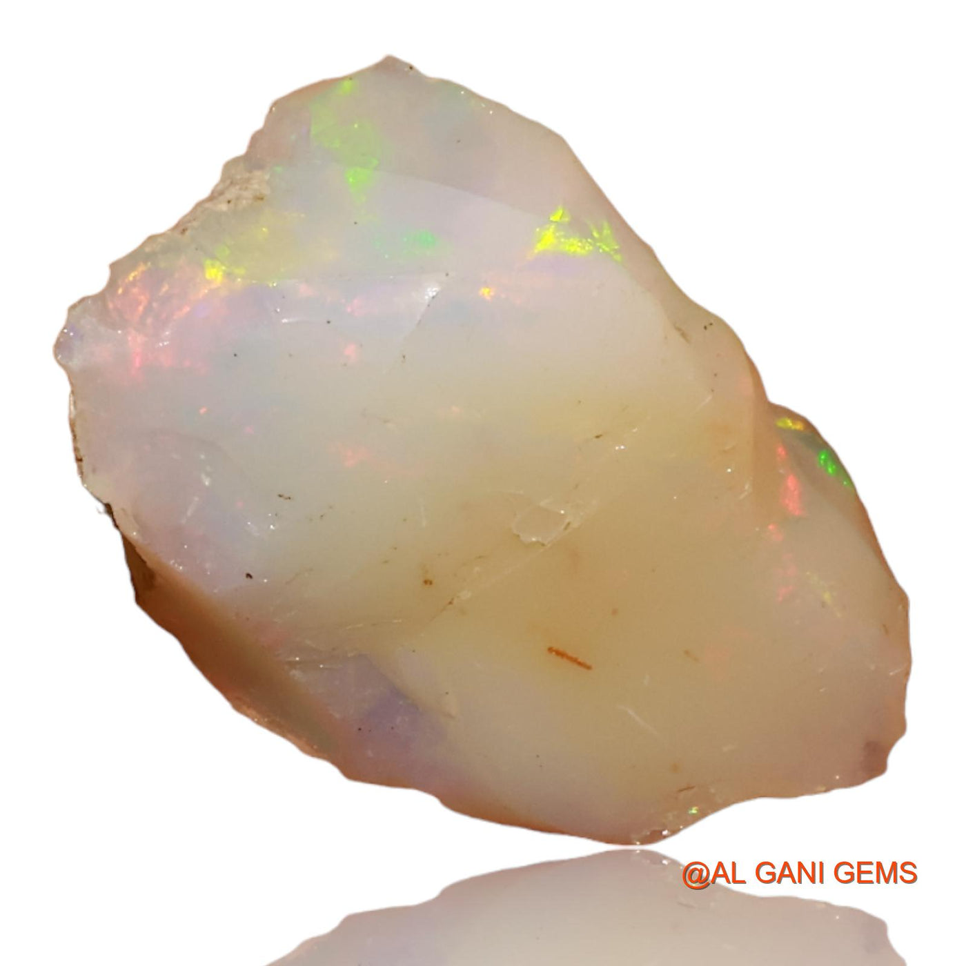 6.50 Cts Natural Ethiopian Fire Opal Loose Gemstone Fancy Rough 20x13x7 mm E-93