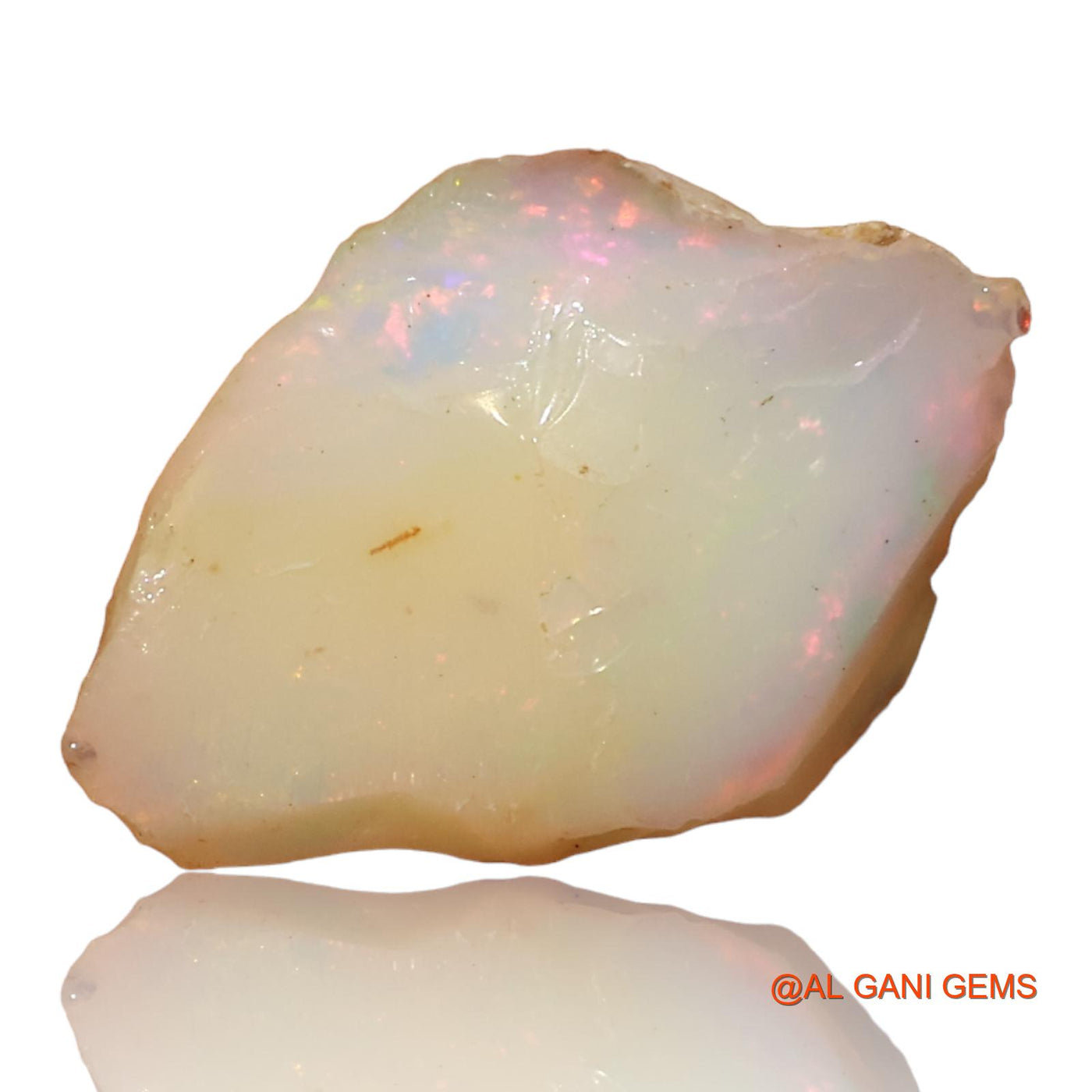6.50 Cts Natural Ethiopian Fire Opal Loose Gemstone Fancy Rough 20x13x7 mm E-93