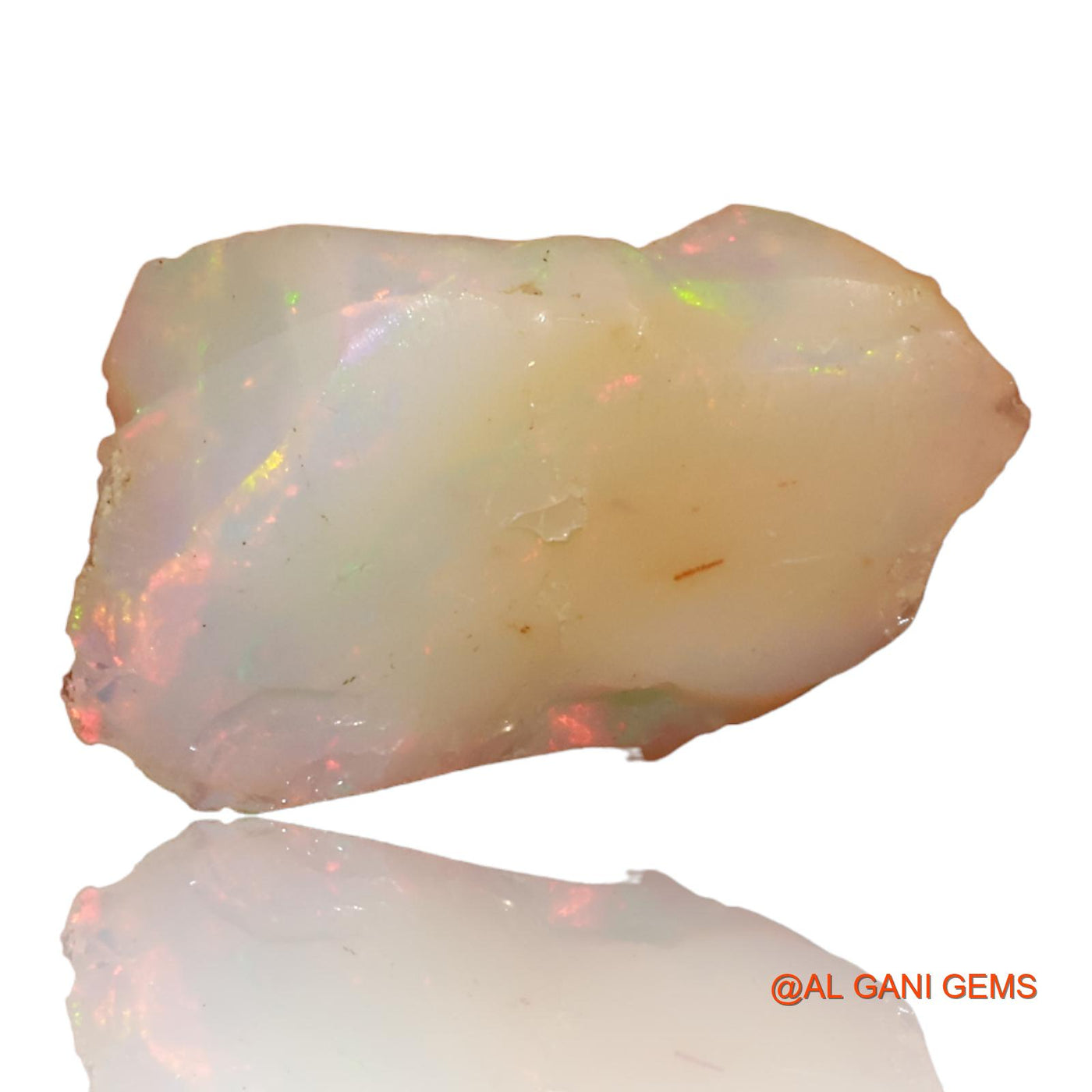 6.50 Cts Natural Ethiopian Fire Opal Loose Gemstone Fancy Rough 20x13x7 mm E-93