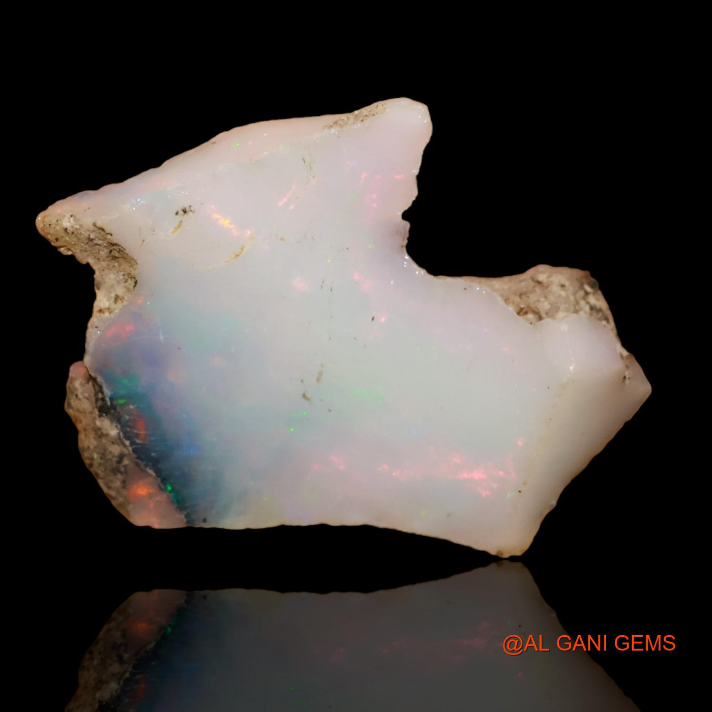 8.90 Cts Natural Ethiopian Fire Opal Fancy Rough Loose Gemstone For Jewelry 24x15x8 mm E-94