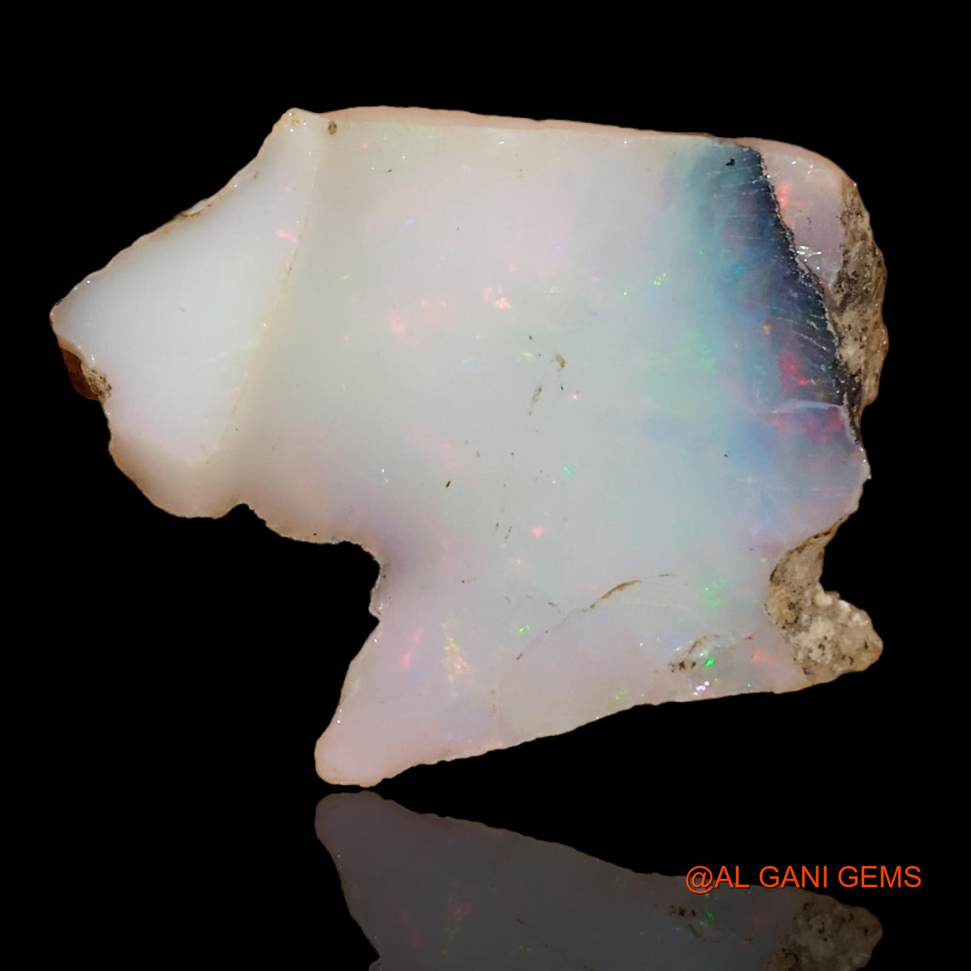 8.90 Cts Natural Ethiopian Fire Opal Fancy Rough Loose Gemstone For Jewelry 24x15x8 mm E-94