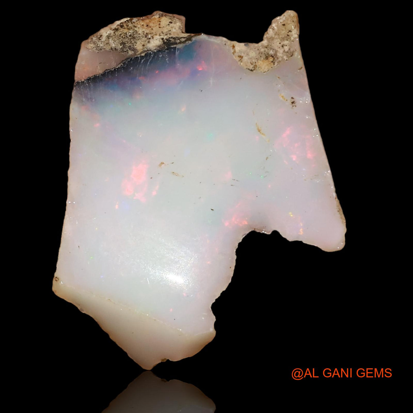 8.90 Cts Natural Ethiopian Fire Opal Fancy Rough Loose Gemstone For Jewelry 24x15x8 mm E-94