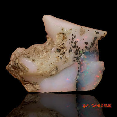 8.90 Cts Natural Ethiopian Fire Opal Fancy Rough Loose Gemstone For Jewelry 24x15x8 mm E-94