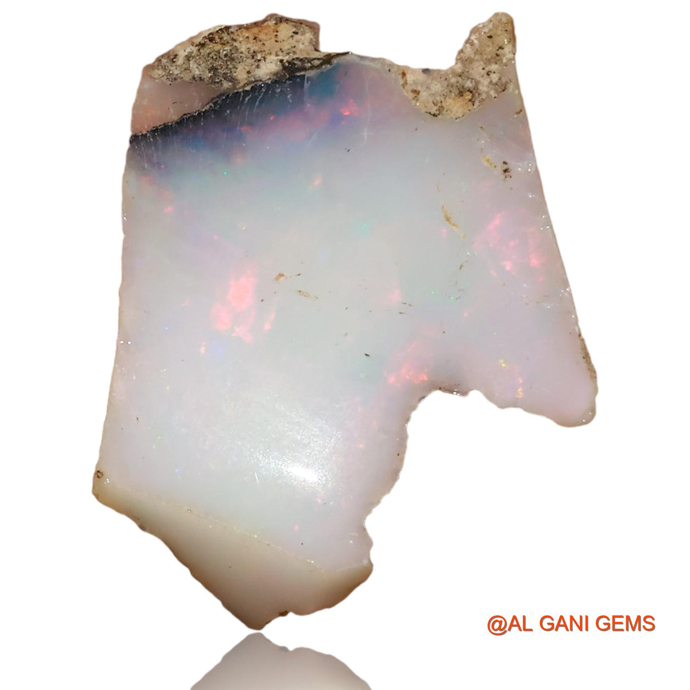 8.90 Cts Natural Ethiopian Fire Opal Fancy Rough Loose Gemstone For Jewelry 24x15x8 mm E-94