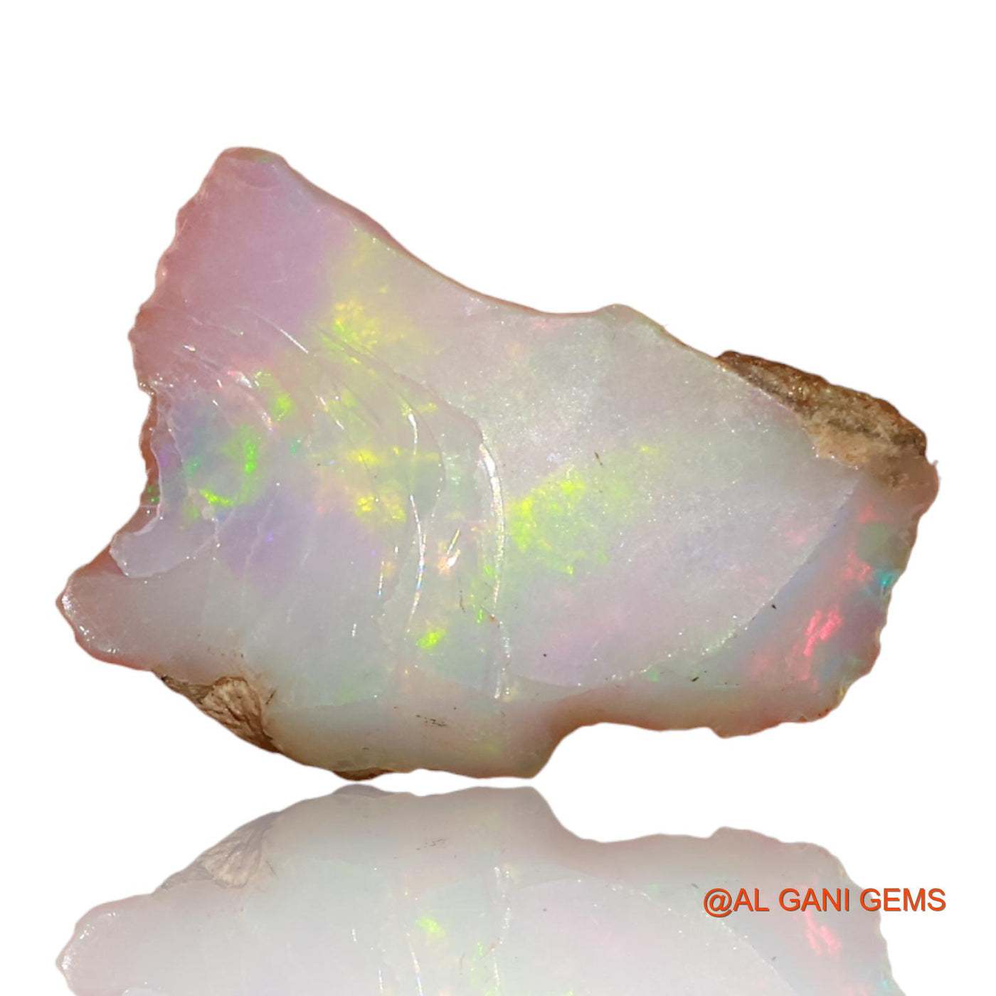 3.90 Cts Natural Ethiopian Fire Opal Loose Gemstone Fancy Rough 19x13x4 mm E-95