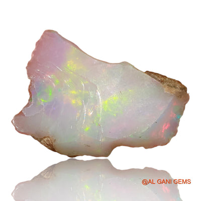 3.90 Cts Natural Ethiopian Fire Opal Loose Gemstone Fancy Rough 19x13x4 mm E-95