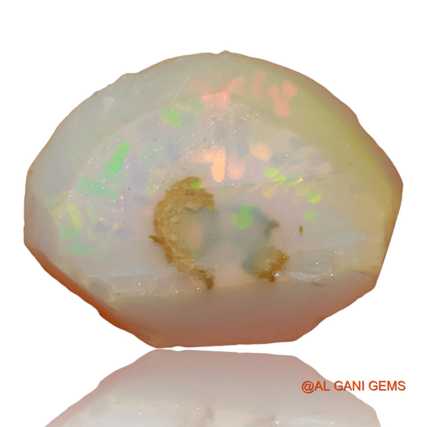 Natural Untreated Fire Opal Loose Gemstone Fancy Rough From Ethiopia 10.90 Cts 20x15x8 mm E-96