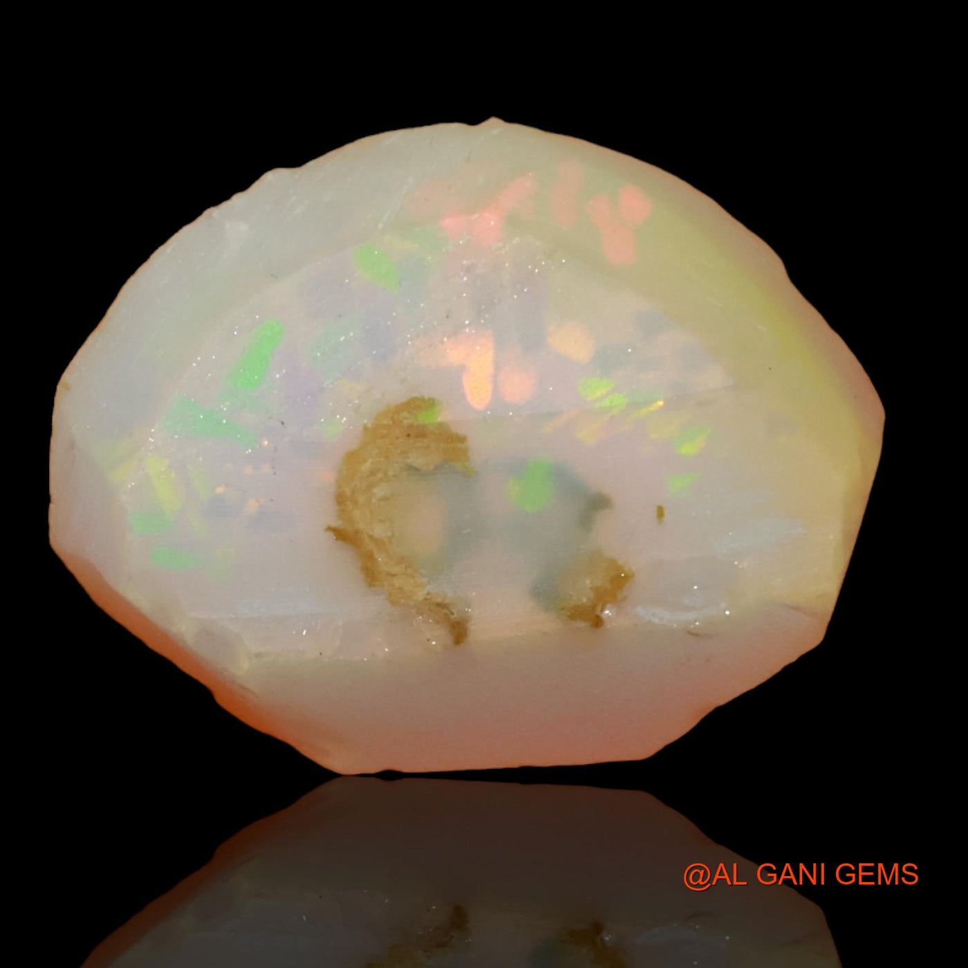 Natural Untreated Fire Opal Loose Gemstone Fancy Rough From Ethiopia 10.90 Cts 20x15x8 mm E-96