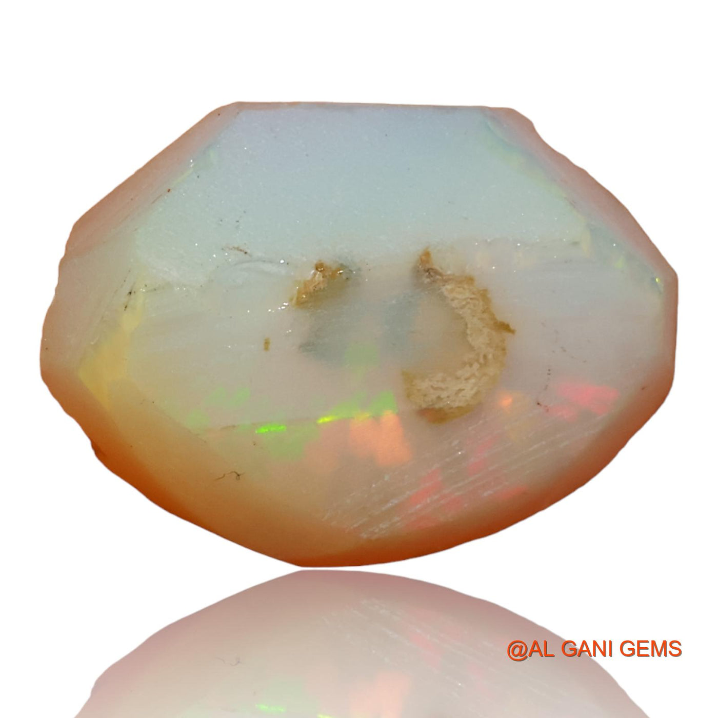 Natural Untreated Fire Opal Loose Gemstone Fancy Rough From Ethiopia 10.90 Cts 20x15x8 mm E-96