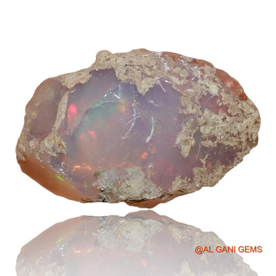 Natural Untreated Fire Opal Loose Gemstone Fancy Rough From Ethiopia 4.30 Cts 16x11x7 mm E-98
