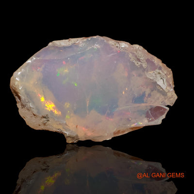 Natural Untreated Fire Opal Loose Gemstone Fancy Rough From Ethiopia 4.30 Cts 16x11x7 mm E-98