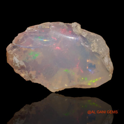 Natural Untreated Fire Opal Loose Gemstone Fancy Rough From Ethiopia 4.30 Cts 16x11x7 mm E-98