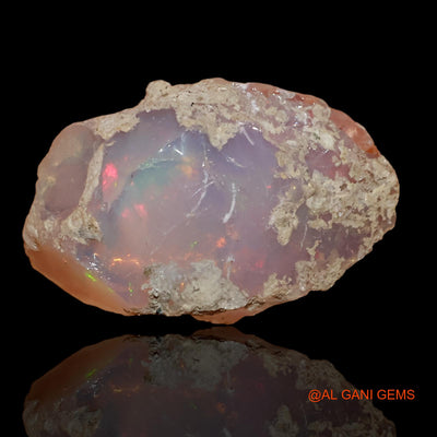 Natural Untreated Fire Opal Loose Gemstone Fancy Rough From Ethiopia 4.30 Cts 16x11x7 mm E-98