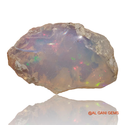 Natural Untreated Fire Opal Loose Gemstone Fancy Rough From Ethiopia 4.30 Cts 16x11x7 mm E-98