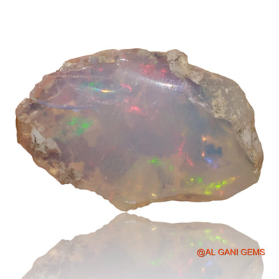 Natural Untreated Fire Opal Loose Gemstone Fancy Rough From Ethiopia 4.30 Cts 16x11x7 mm E-98