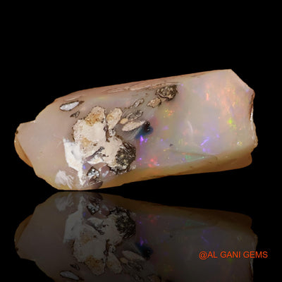 Natural Untreated Fire Opal Loose Gemstone Fancy Rough From Ethiopia 10.70 Cts 19x18x7 mm E-99