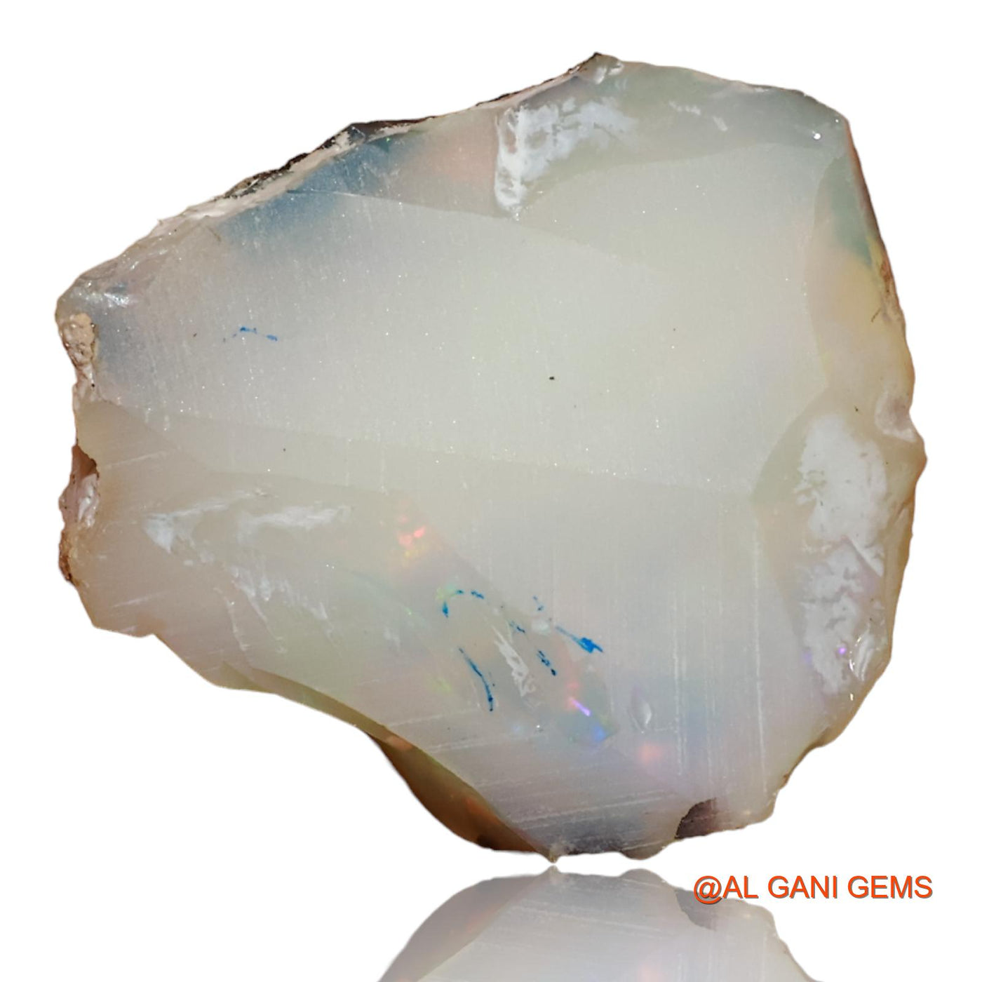 Natural Untreated Fire Opal Loose Gemstone Fancy Rough From Ethiopia 10.70 Cts 19x18x7 mm E-99