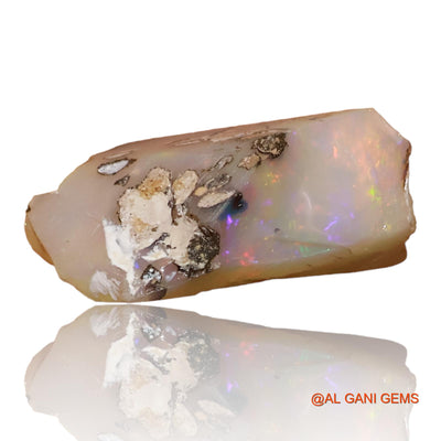 Natural Untreated Fire Opal Loose Gemstone Fancy Rough From Ethiopia 10.70 Cts 19x18x7 mm E-99