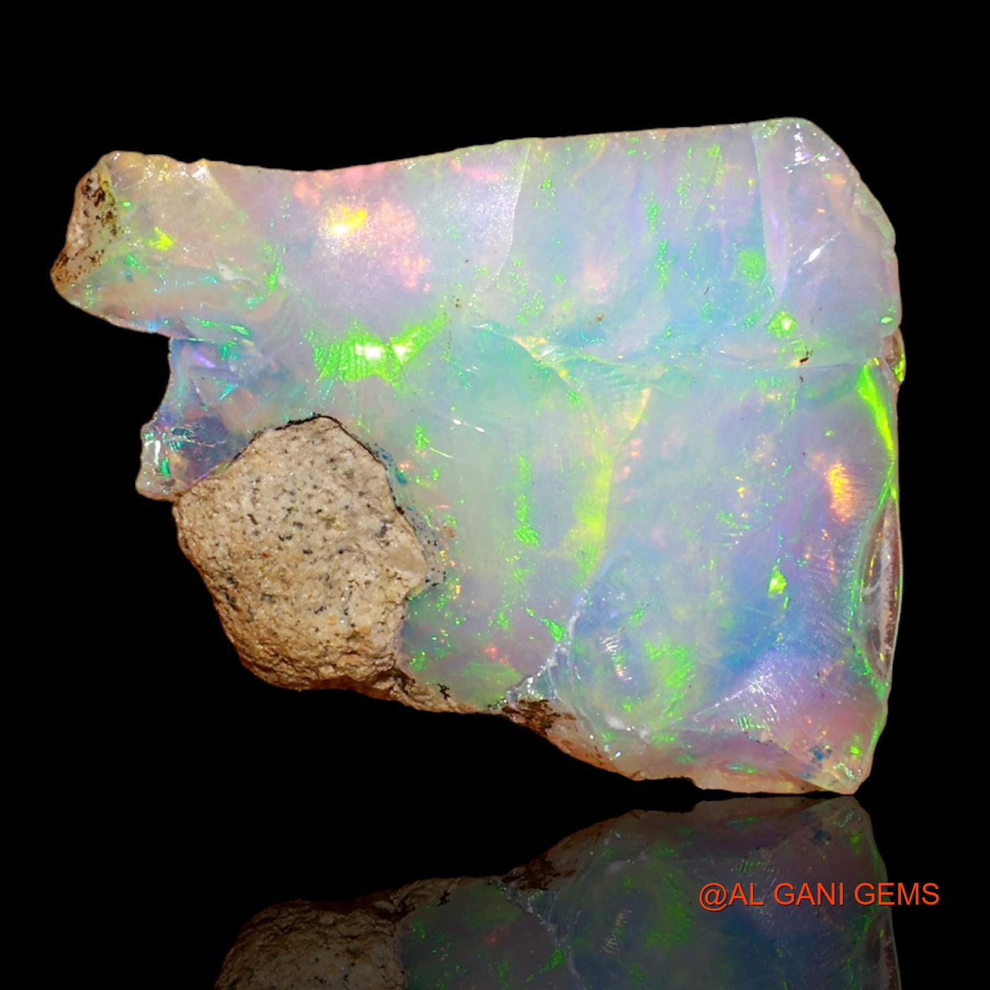 Natural Fire Opal Gemstone 5.00 Cts Loose Fancy Rough From Ethiopia 17x13x5 mm E-9