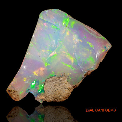 Natural Fire Opal Gemstone 5.00 Cts Loose Fancy Rough From Ethiopia 17x13x5 mm E-9