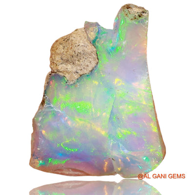Natural Fire Opal Gemstone 5.00 Cts Loose Fancy Rough From Ethiopia 17x13x5 mm E-9