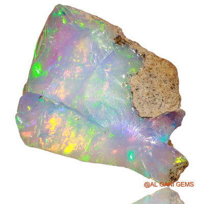 Natural Fire Opal Gemstone 5.00 Cts Loose Fancy Rough From Ethiopia 17x13x5 mm E-9