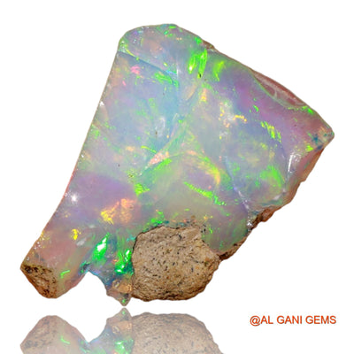 Natural Fire Opal Gemstone 5.00 Cts Loose Fancy Rough From Ethiopia 17x13x5 mm E-9