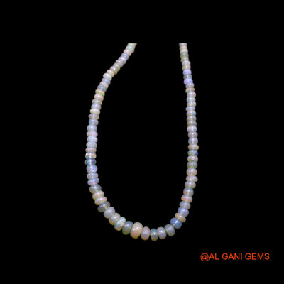 Rondelle Smooth Multi Color Fire Opal Bead Dainty Handmade Boho Necklace EOB-28