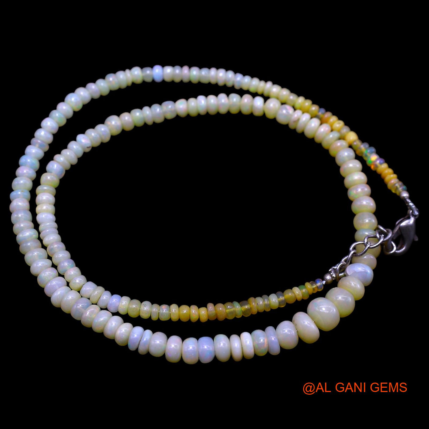 Smooth 2X7 MM Fire Opal Beads Rondelle Boho Birthday Celestial Necklace EOB-29