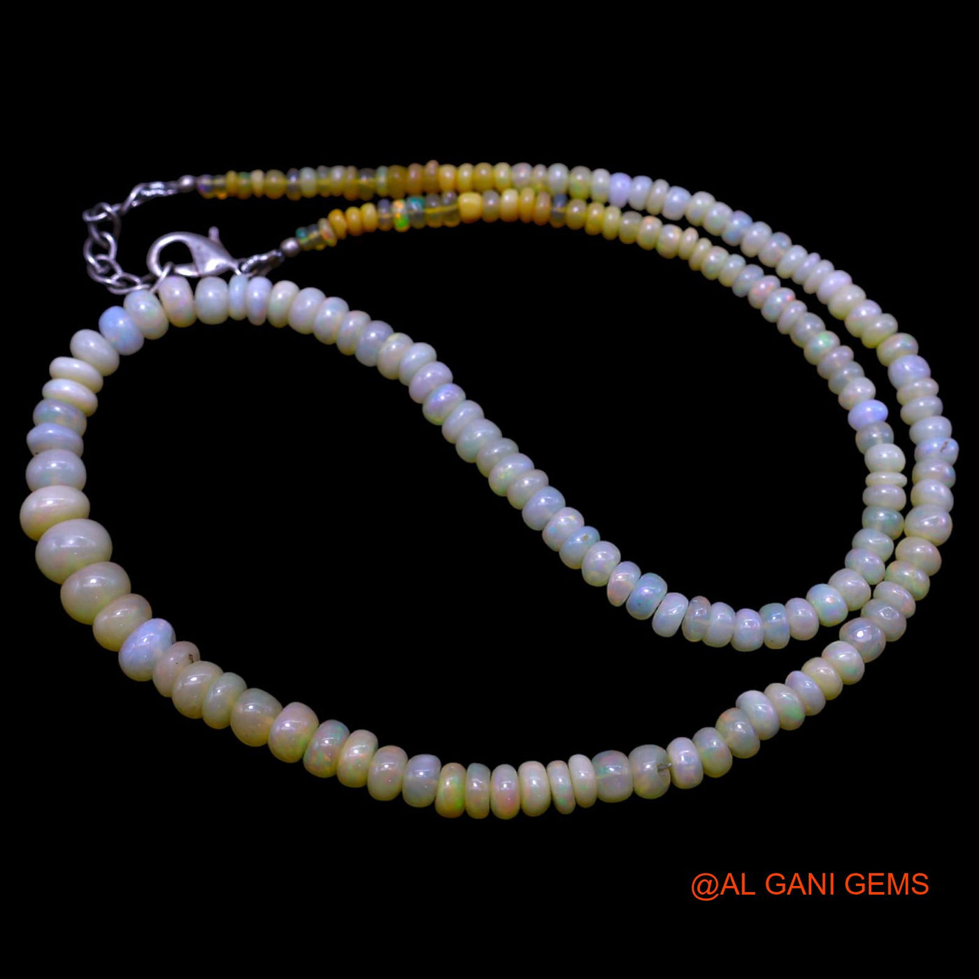 Smooth 2X7 MM Fire Opal Beads Rondelle Boho Birthday Celestial Necklace EOB-29