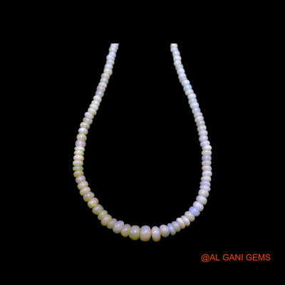 Smooth 2X7 MM Fire Opal Beads Rondelle Boho Birthday Celestial Necklace EOB-29