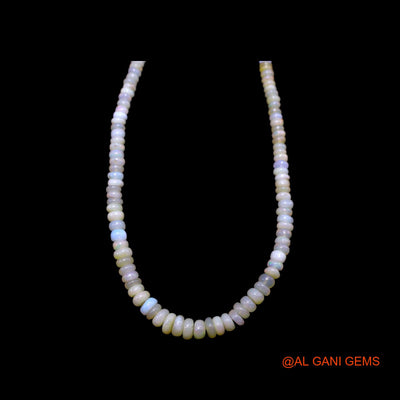 Rondelle Smooth 2X6 MM Fire Opal Beads Dainty Daughter Handmade Necklace EOB-30