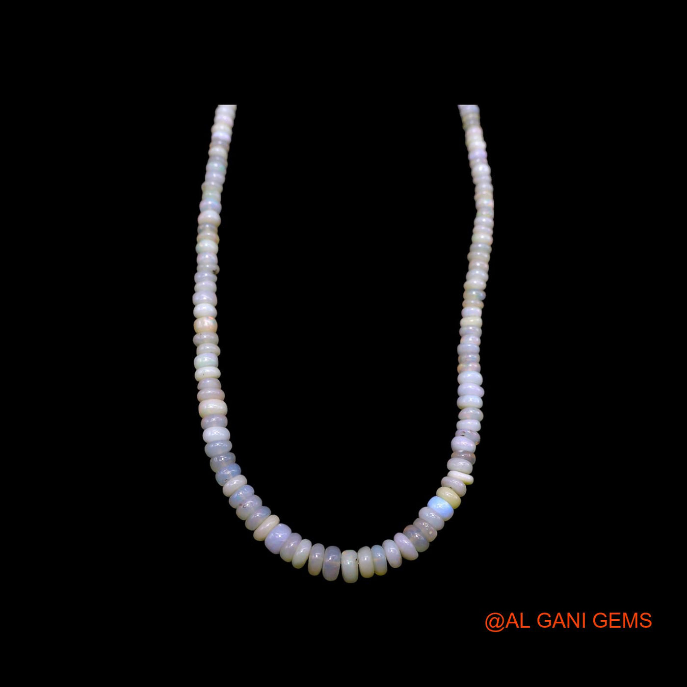 Smooth 3X6 MM Multi Color Fire Opal Beads Rondelle Art Deco Necklace EOB-32