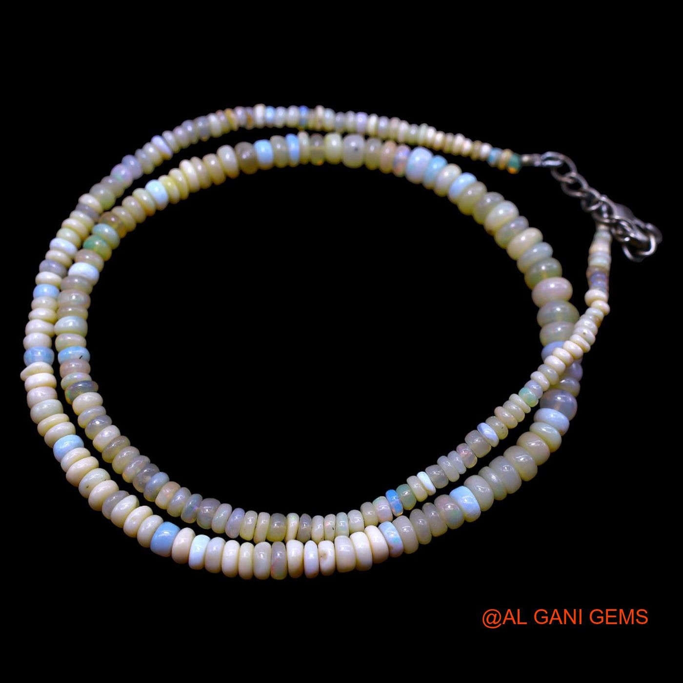 Smooth 2X5 MM Fire Opal Beads Rondelle Boho Mother Artisan Necklace EOB-38