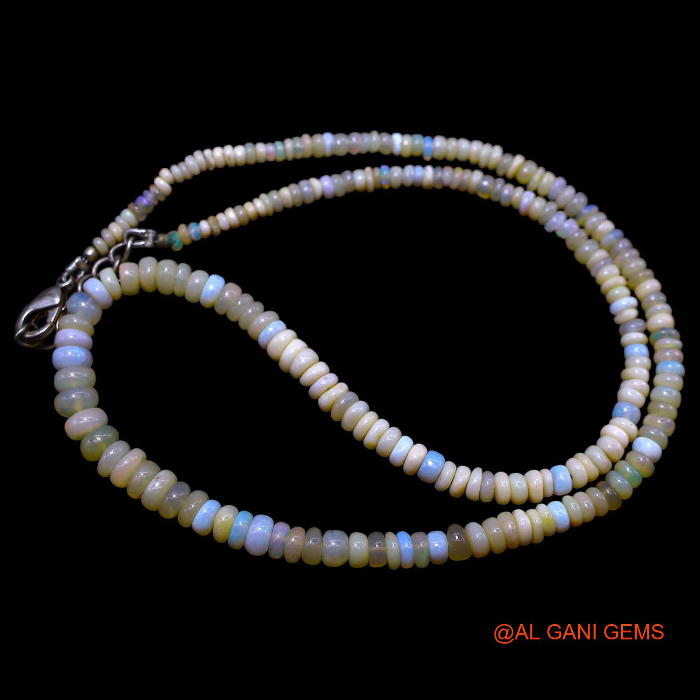 Smooth 2X5 MM Fire Opal Beads Rondelle Boho Mother Artisan Necklace EOB-38